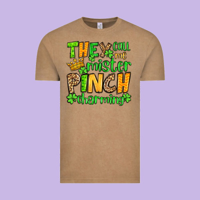 St. Patrick's They Call Me Mister Pinch Charming Vintage Tee Designed By Oliviacreatesart