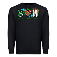 Black peace love dental for Christmas Premium Sweatshirt - AdoDesignShop