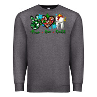 Charcoal Heather peace love dental for Christmas Premium Sweatshirt - AdoDesignShop