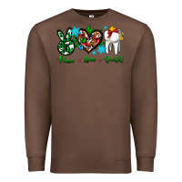 Chestnut peace love dental for Christmas Premium Sweatshirt - AdoDesignShop