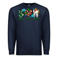 Navy peace love dental for Christmas Premium Sweatshirt - AdoDesignShop