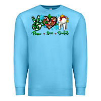 Ocean Blue peace love dental for Christmas Premium Sweatshirt - AdoDesignShop