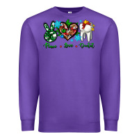 Purple peace love dental for Christmas Premium Sweatshirt - AdoDesignShop