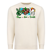 Sandshell peace love dental for Christmas Premium Sweatshirt - AdoDesignShop