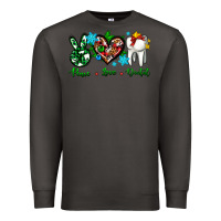 Smoke peace love dental for Christmas Premium Sweatshirt - AdoDesignShop