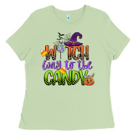 Matcha witch way to the candy Ladies Tee - CowGirlArtShop