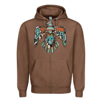 Chestnut thunderbird with gemstone Zipper Hoodie - BarkalooDesign