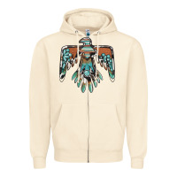 Sandshell thunderbird with gemstone Zipper Hoodie - BarkalooDesign