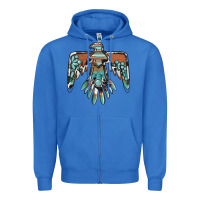 True Royal thunderbird with gemstone Zipper Hoodie - BarkalooDesign