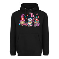 Black nurse gnomes Heavyweight Hoodie - AdoDesignShop