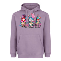 Lavender nurse gnomes Heavyweight Hoodie - AdoDesignShop