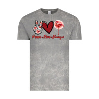 Cloud Rock Peace Love Flamingo Vintage Tee - Jasminsmagicworld