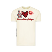 Vintage Arctic Peace Love Flamingo Vintage Tee - Jasminsmagicworld