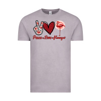Vintage Zinc Peace Love Flamingo Vintage Tee - Jasminsmagicworld