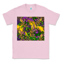 Bubblegum Pink mardi gras fleur de lis Classic Tee - CowGirlArtShop