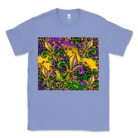 Colony Blue mardi gras fleur de lis Classic Tee - CowGirlArtShop