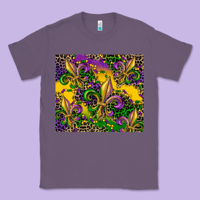 Mardi Gras Fleur De Lis Classic Tee Designed By Cowgirlartshop