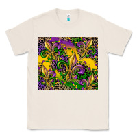 Natural mardi gras fleur de lis Classic Tee - CowGirlArtShop