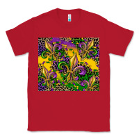 Red mardi gras fleur de lis Classic Tee - CowGirlArtShop