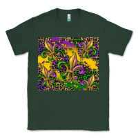 Sports Green mardi gras fleur de lis Classic Tee - CowGirlArtShop