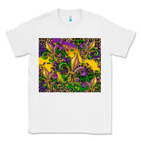 White mardi gras fleur de lis Classic Tee - CowGirlArtShop