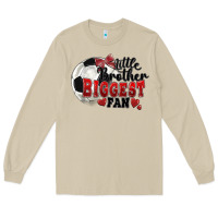 Mushroom little brother biggest fan soccer Long Sleeve Tee - FaDigitalArtStudio