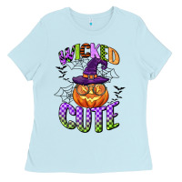 Baby Blue wicked cute Ladies Tee - CowGirlArtShop