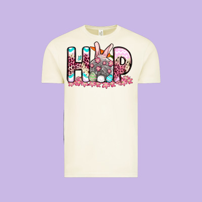 Easter Day Hop Bunny Vintage Tee Designed By Oliviacreatesart