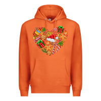 Carrot love Christmas  heart Premium Hoodie - CowhideDigitalArt