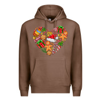 Chestnut love Christmas  heart Premium Hoodie - CowhideDigitalArt