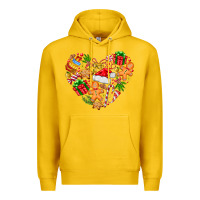 Lemon love Christmas  heart Premium Hoodie - CowhideDigitalArt