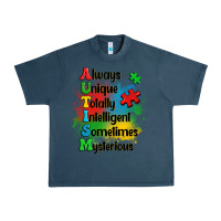 Midnight Navy always unique autism Urban Heavy Tee - OliviaCreatesArt