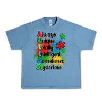 Pebble Blue always unique autism Urban Heavy Tee - OliviaCreatesArt