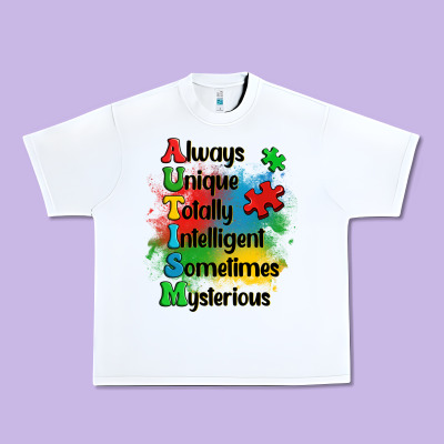 Always Unique Autism Urban Heavy Tee Designed By Oliviacreatesart