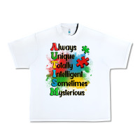 White always unique autism Urban Heavy Tee - OliviaCreatesArt