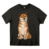 Asphalt shiba inu Heavy Core Tee - RanaPortraitStore