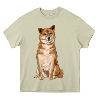Mossy shiba inu Heavy Core Tee - RanaPortraitStore