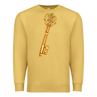 Antique Gold love key Premium Sweatshirt - AdoDesignShop