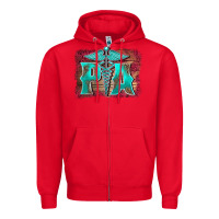 Red physician medical symbol assistant nurse background Zipper Hoodie - BarkalooDesign