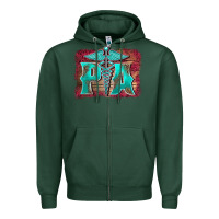 Sports Green physician medical symbol assistant nurse background Zipper Hoodie - BarkalooDesign