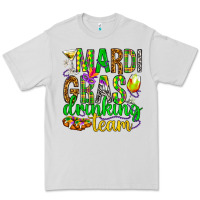 Dove Grey Mardi Gras drinking team Premium Tee - HowdyJamesFarm