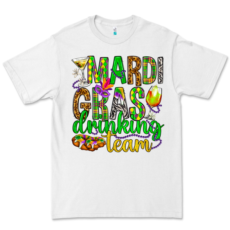 Mardi Gras Drinking Team Premium Tee by HowdyJamesFarm | Teevron