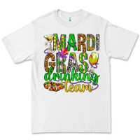 White Mardi Gras drinking team Premium Tee - HowdyJamesFarm
