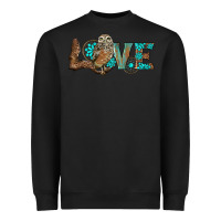 Black owl love Heavyweight Sweatshirt - BarkalooDesign