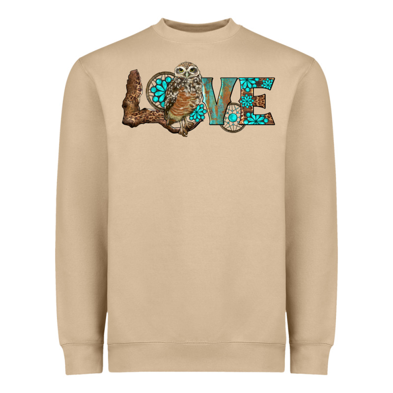 Owl Love Heavyweight Sweatshirt by BarkalooDesign | Teevron