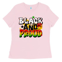 Bubblegum Pink black and proud Ladies Tee - CowGirlArtShop