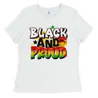 White black and proud Ladies Tee - CowGirlArtShop