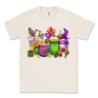 Natural mardi gras coffee cups cowgirl Classic Tee - CowGirlArtShop