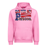 Fuchsia Pink batter up preschool Urban Hoodie - JahusDesignShop