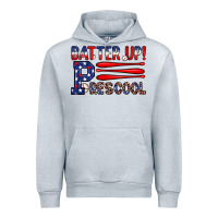 Heather Grey batter up preschool Urban Hoodie - JahusDesignShop